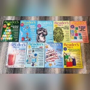 Reader's Digest 9 Issues Dec 2023 - Nov 2024